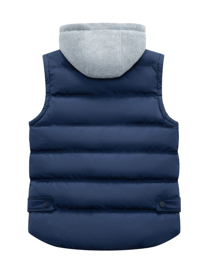 Gesteppte Damenweste mit Kapuze – Stilvolle und warme ärmellose Winterjacke