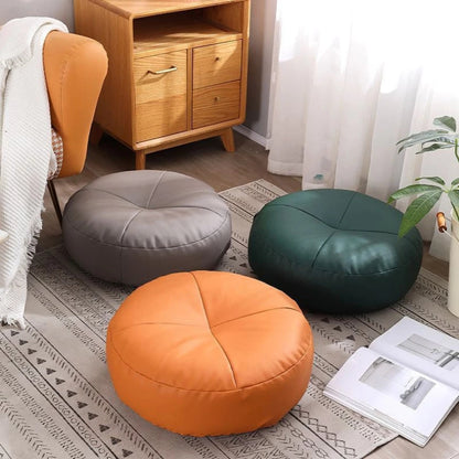 Nappa Leather Cushion in Japanese Style with Minimalist Design