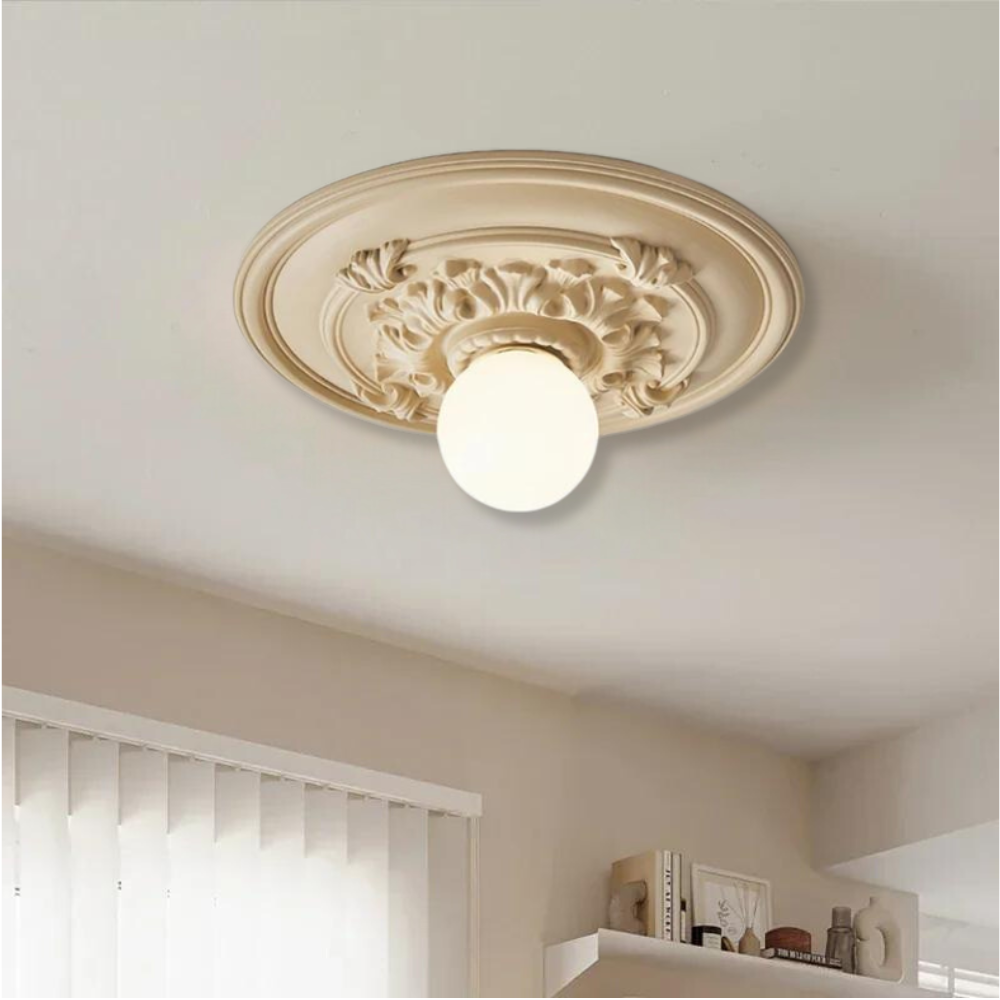 Lampada da soffitto scultorea vintage con LED