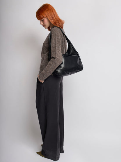 Minimalist Vegan Empty Hobo Shoulder Bag