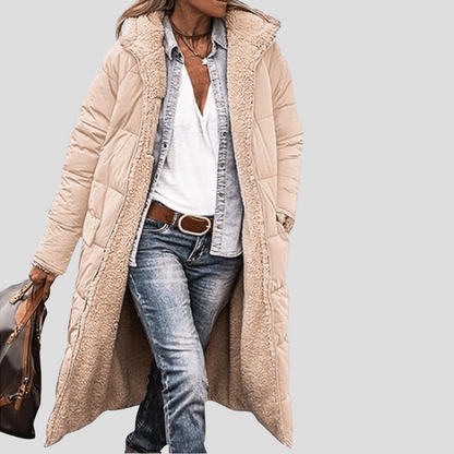 Long Reversible Winter Coat for Women