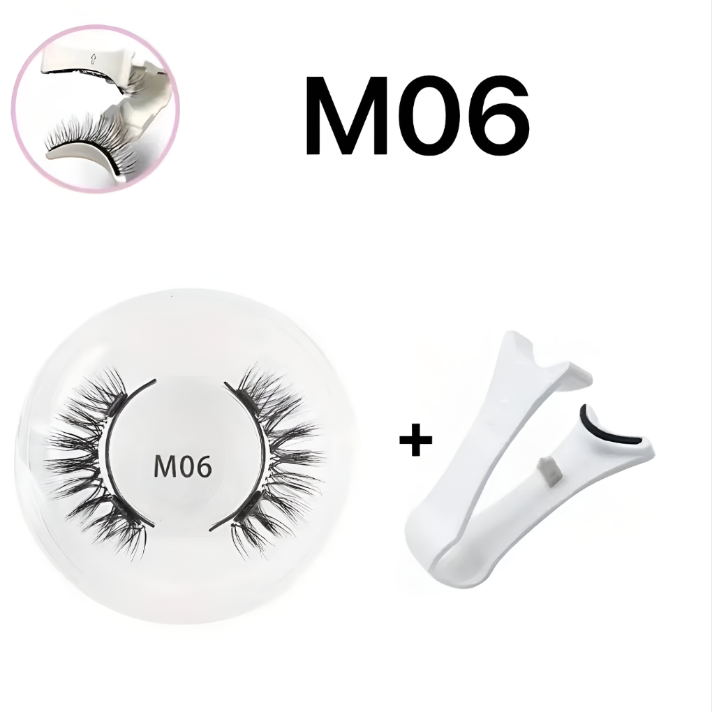 Reusable Magnetic Eyelash and Tweezers Set