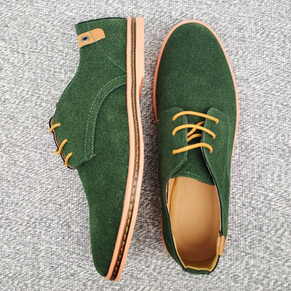 Suede Leather Oxford Men's Shoes