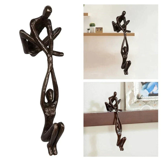 Figura escultórica de amor eterno y fuerza