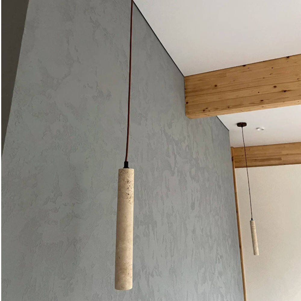 Travertijnen hanglamp - Luxe en elegantie