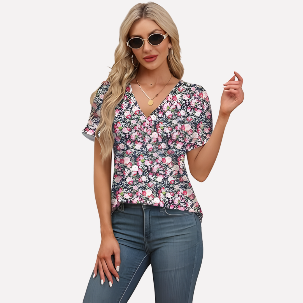 Women's V-Neck Short Sleeve T-Shirt