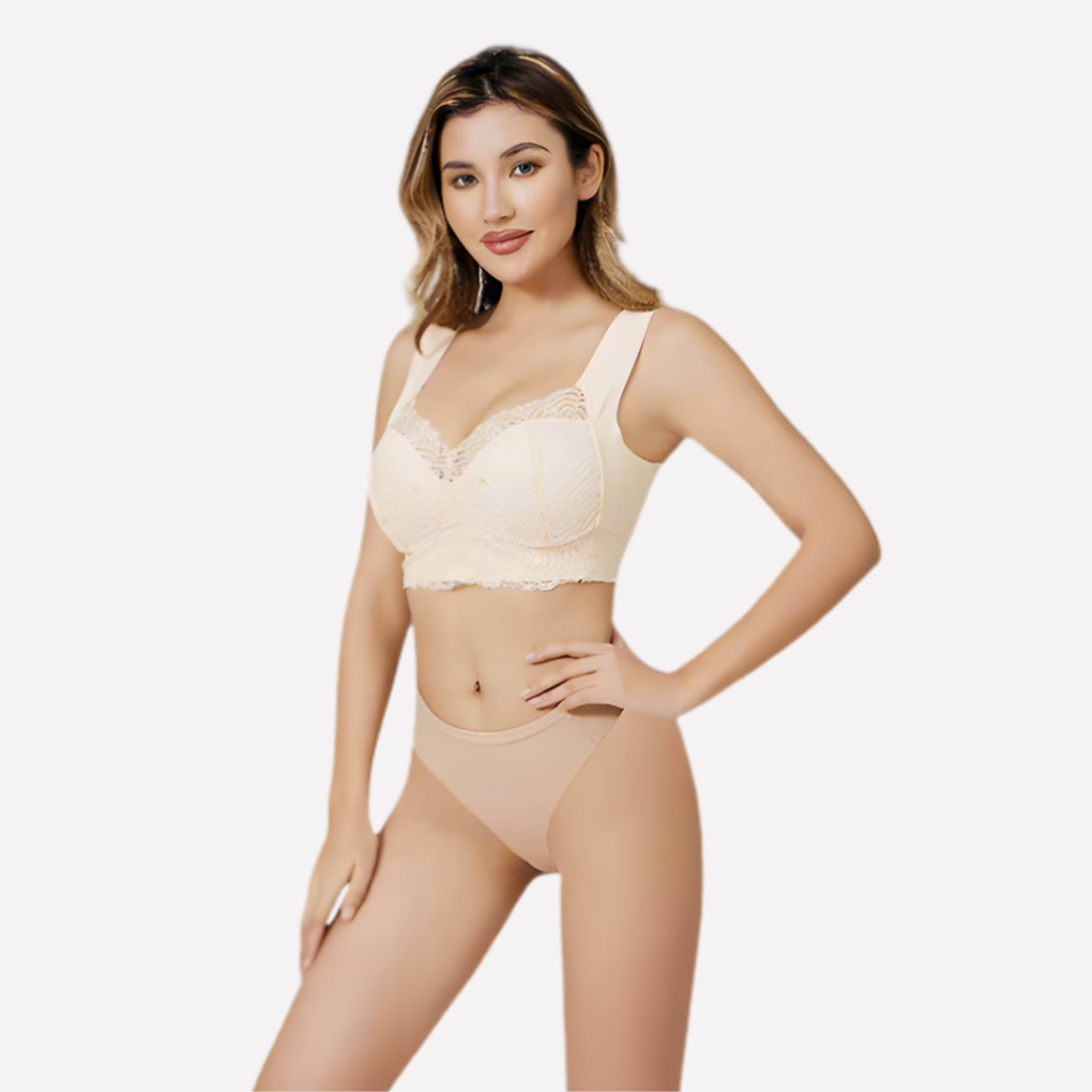 Push-up bra without underwire