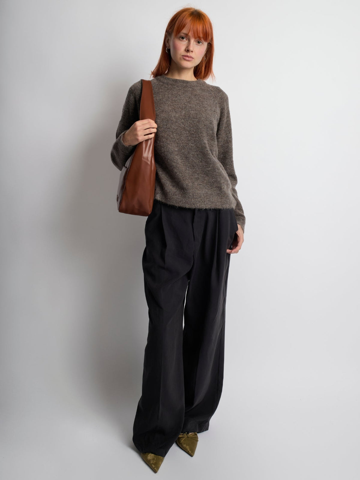 Minimalist Vegan Empty Hobo Shoulder Bag