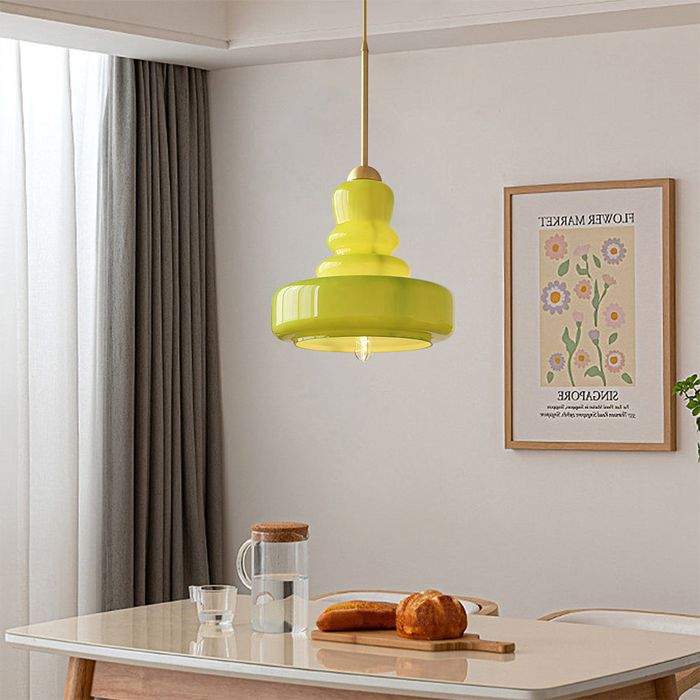 Farebné závesné svietidlo Calabas Bauhaus