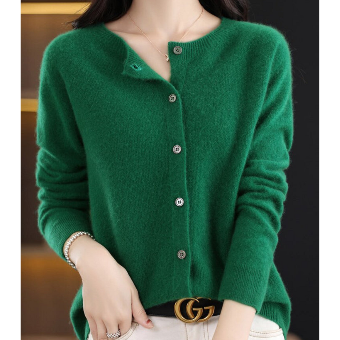 Merino Wool Cashmere Jumper - Marbel