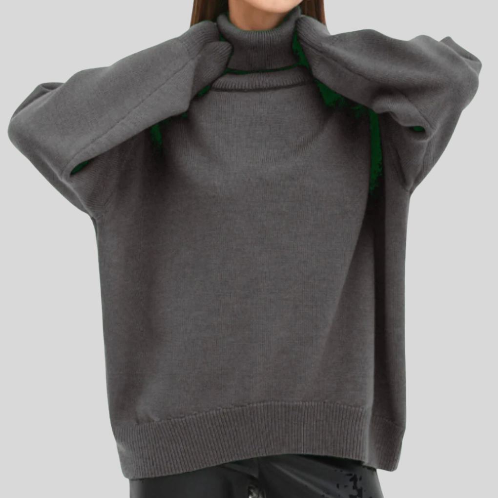 Modern roll neck jumpers for women