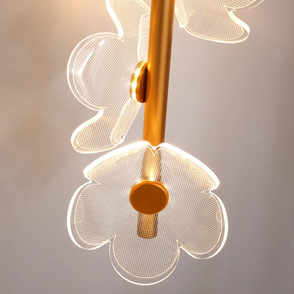 Elegant LED Pendant Light with Flower Design