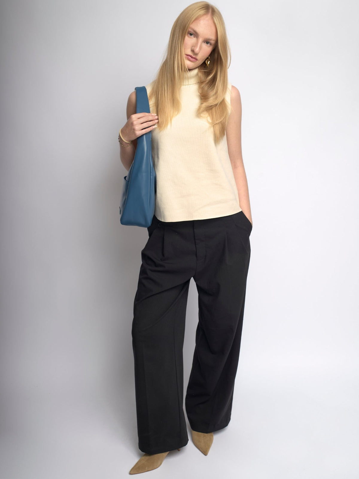 Minimalist Vegan Empty Hobo Shoulder Bag