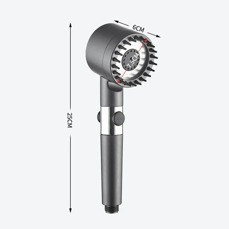 Powerful Water-Saving Shower Head with Filter and 3 Settings