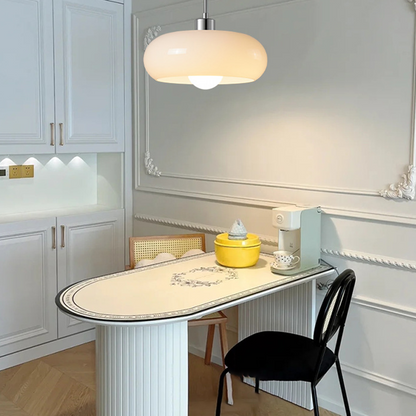 Stijlvolle glazen hanglamp met uniek ontwerp