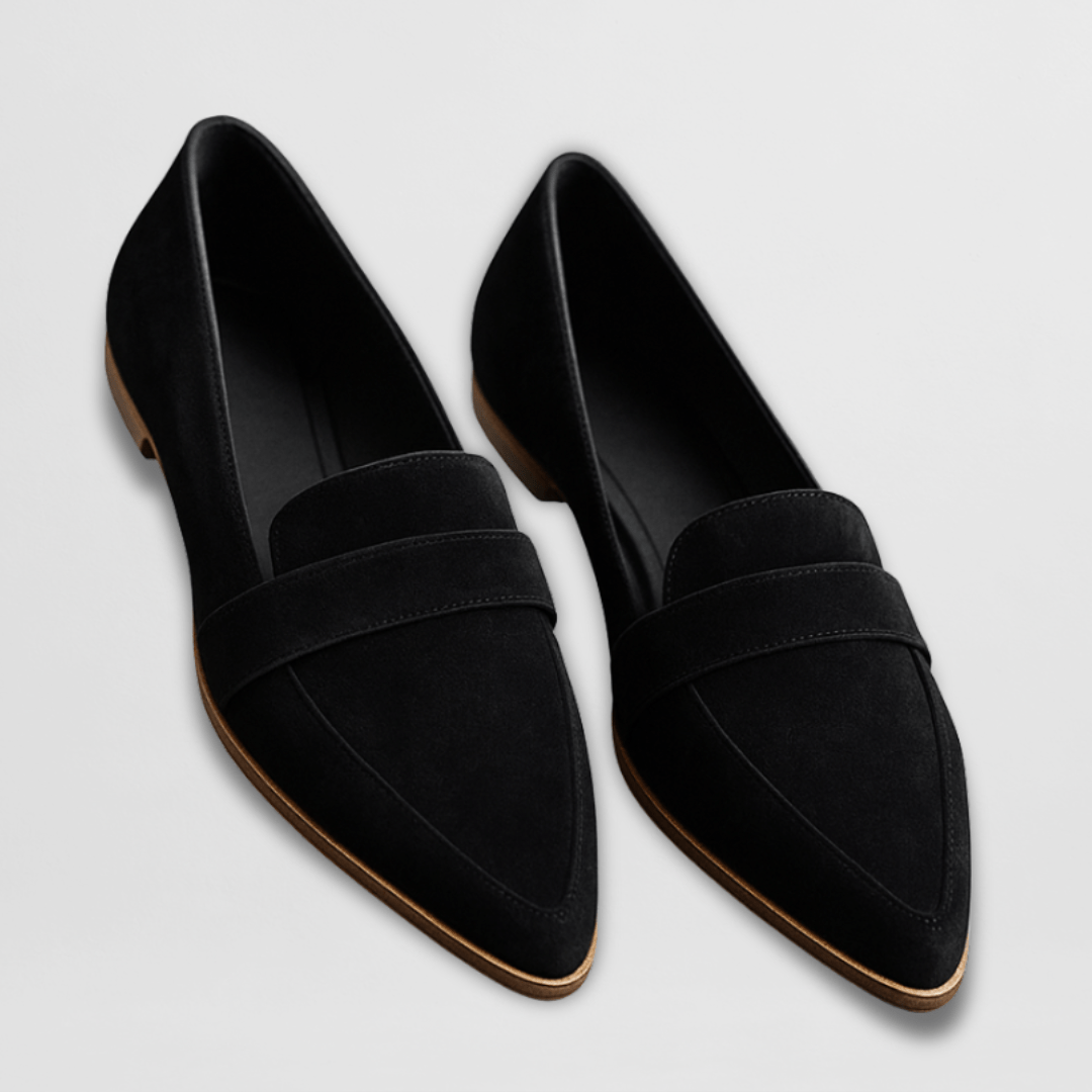 Mocassins orthopédiques pour femme à bout pointu et semelle souple