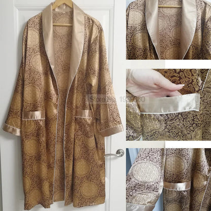 Satin Luxury Bathrobe for Men - Santino