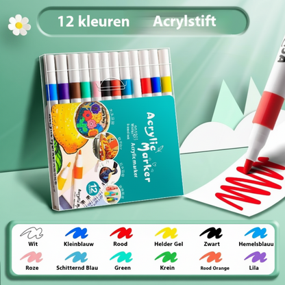 True Colour Acrylic Marker Pens for Colour Painting