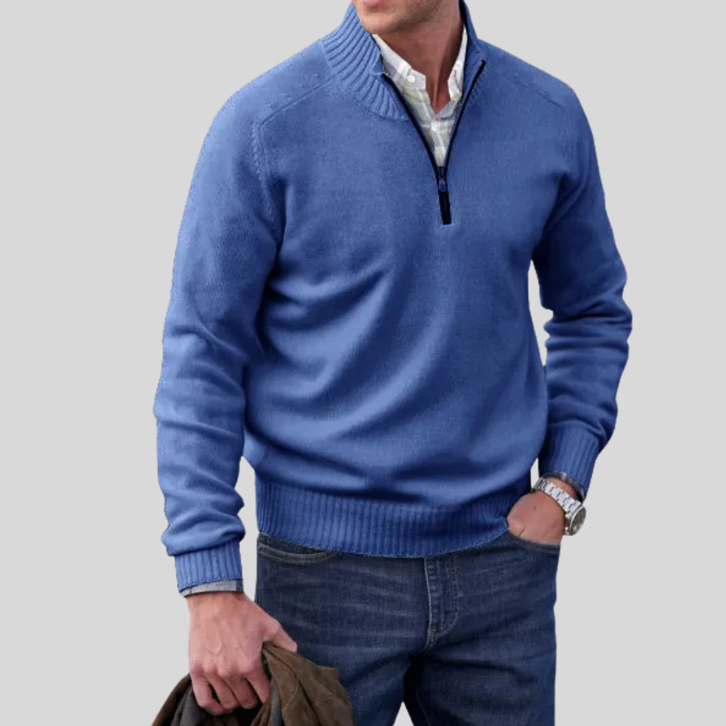 Men's Zip Front Sweater