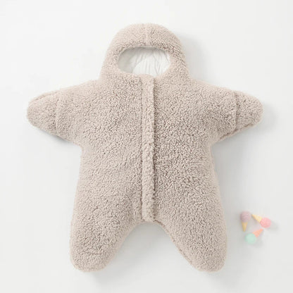 Cartoon Hooded Romper for Babies - Unisex Jumpsuit with Long Sleeves