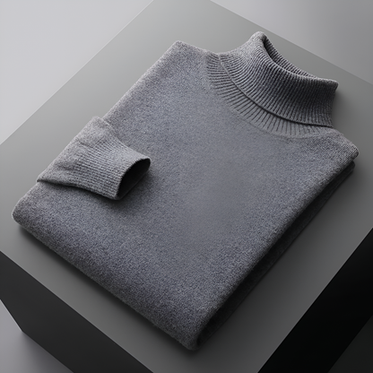 High-Quality Cashmere Roll Neck Jumper for Men