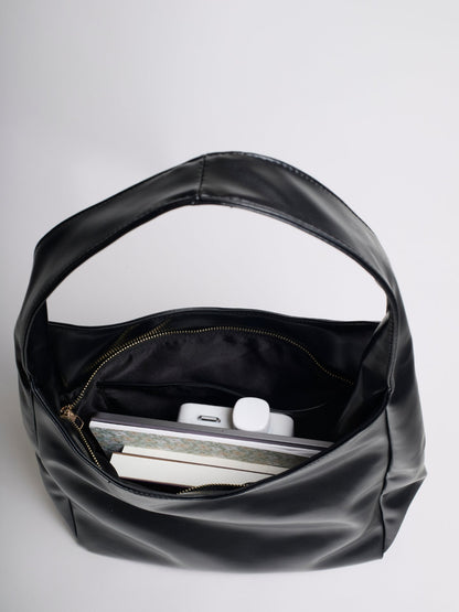 Minimalist Vegan Empty Hobo Shoulder Bag