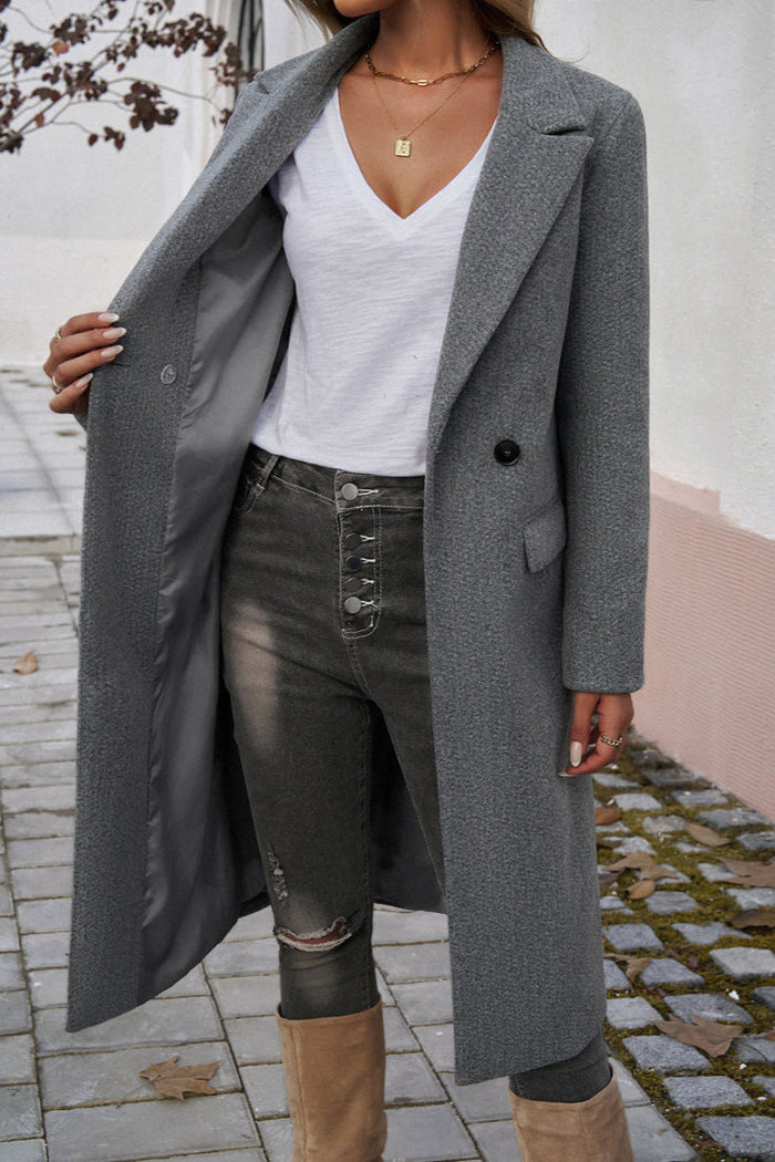 Elegant Women's Blazer Coat with Buttons