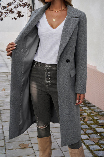 Elegant Women's Blazer Coat with Buttons