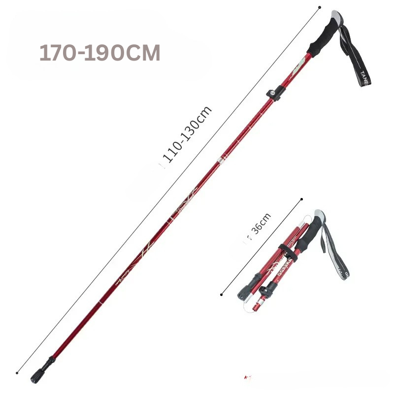 Folding Aluminium Telescopic Walking Stick for Outdoor & Seniors