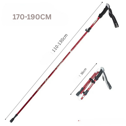 Folding Aluminium Telescopic Walking Stick for Outdoor & Seniors