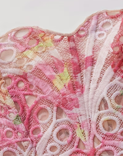 Lace Corset Top with Strapless Fit for Women