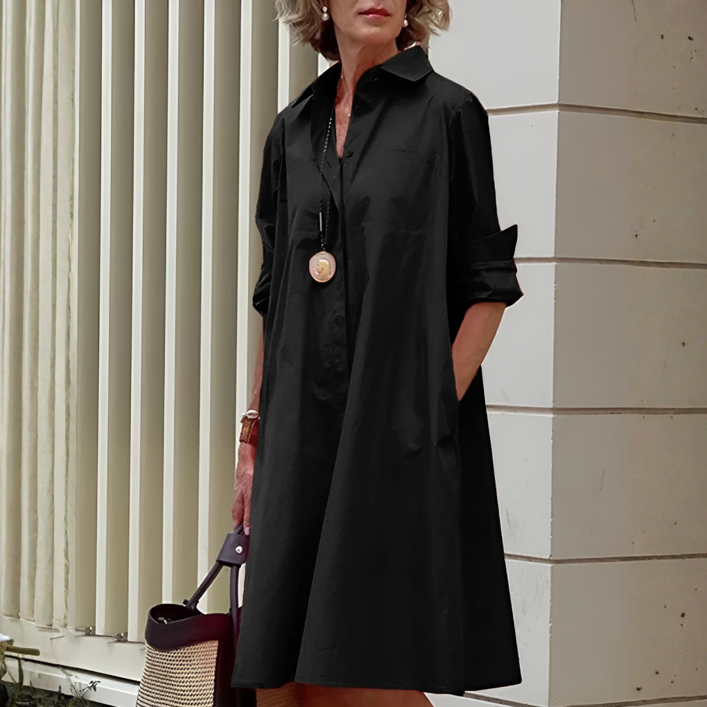 Vestido polo elegante para mulher