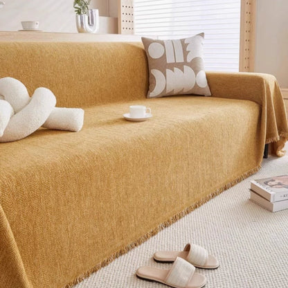 Waterproof Sofa Cover with Modern Chenille Design