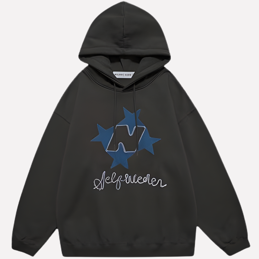 Felpa con cappuccio oversize da donna con grafica