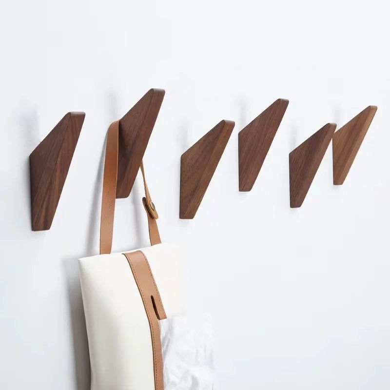 Perchero de madera de pared