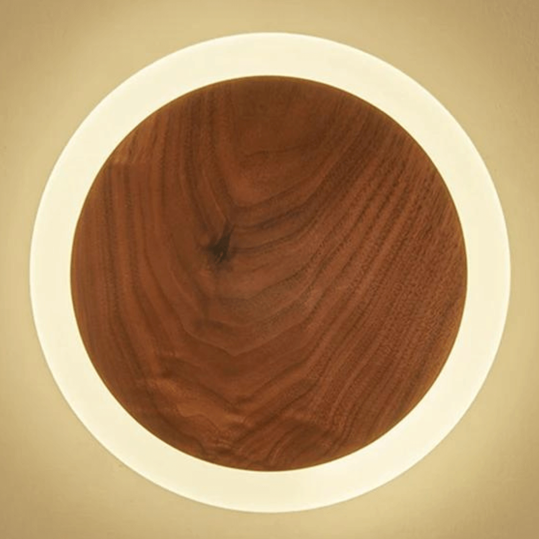 Nordic Walnut LED Wall Lamp