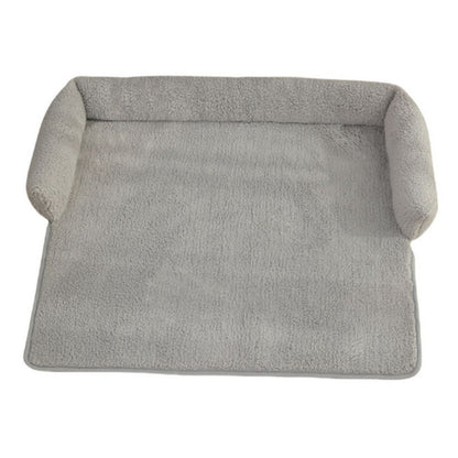 Cosy non-slip dog bed blanket with neck cushion