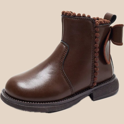 Leather Ankle Boots for Children with Zip – Comfortable Fit and Timeless Design