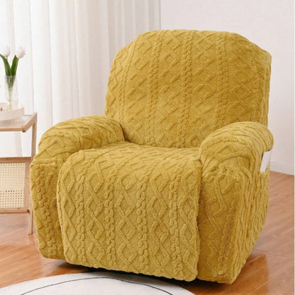 Zachte, antislip winterpluche hoes voor fauteuils