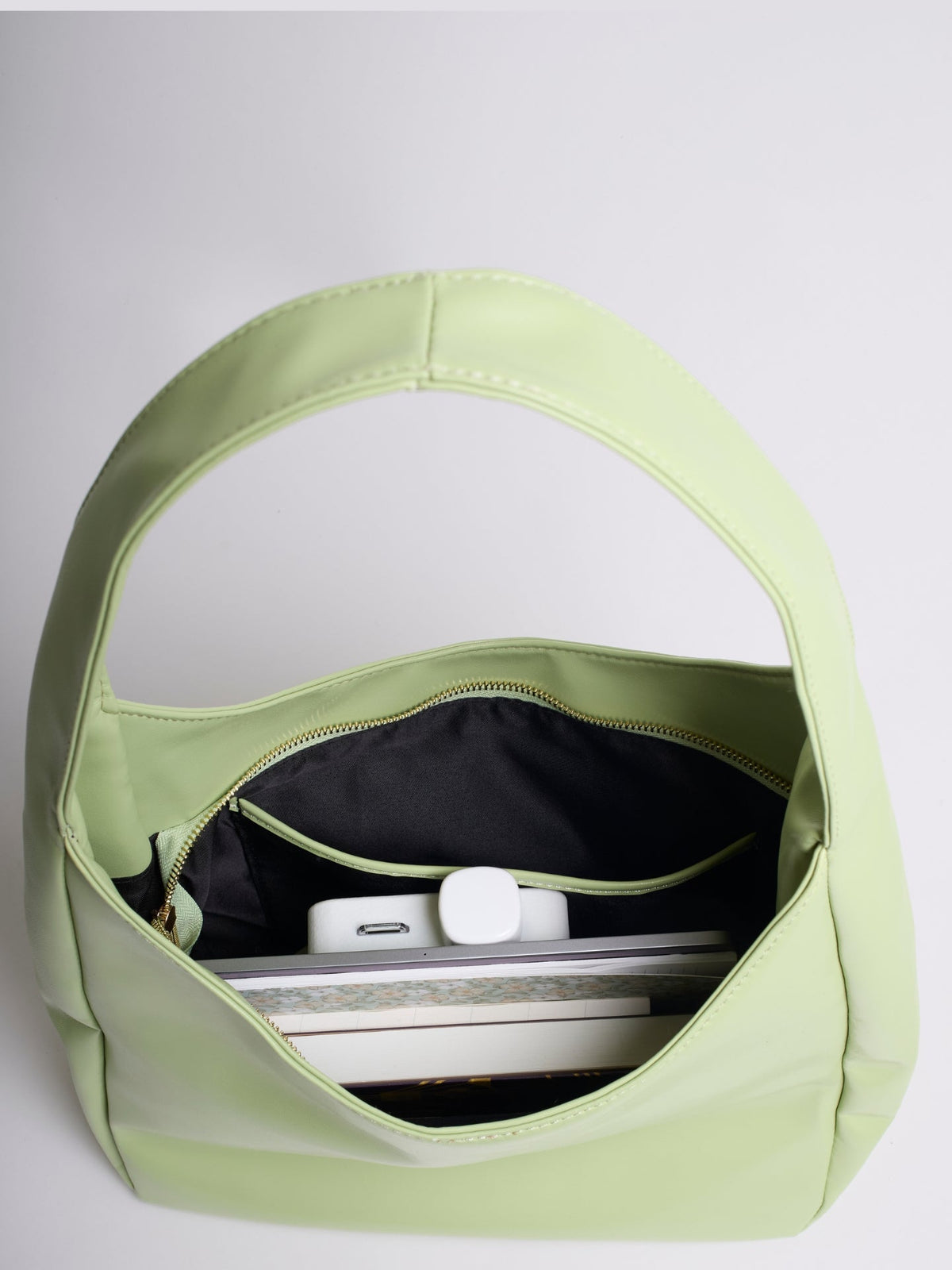 Minimalist Vegan Empty Hobo Shoulder Bag