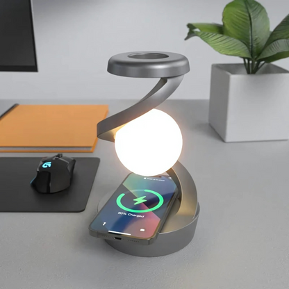 Modern, Warm Accent Spiral Desk Lamp