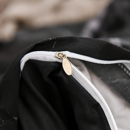 SV - Luxury Black Duvet Cover Set