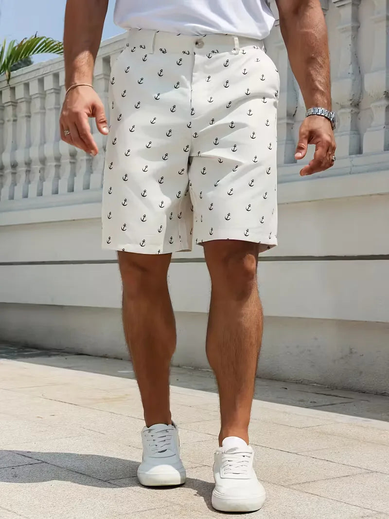 Shorts avec motif d'ancre
