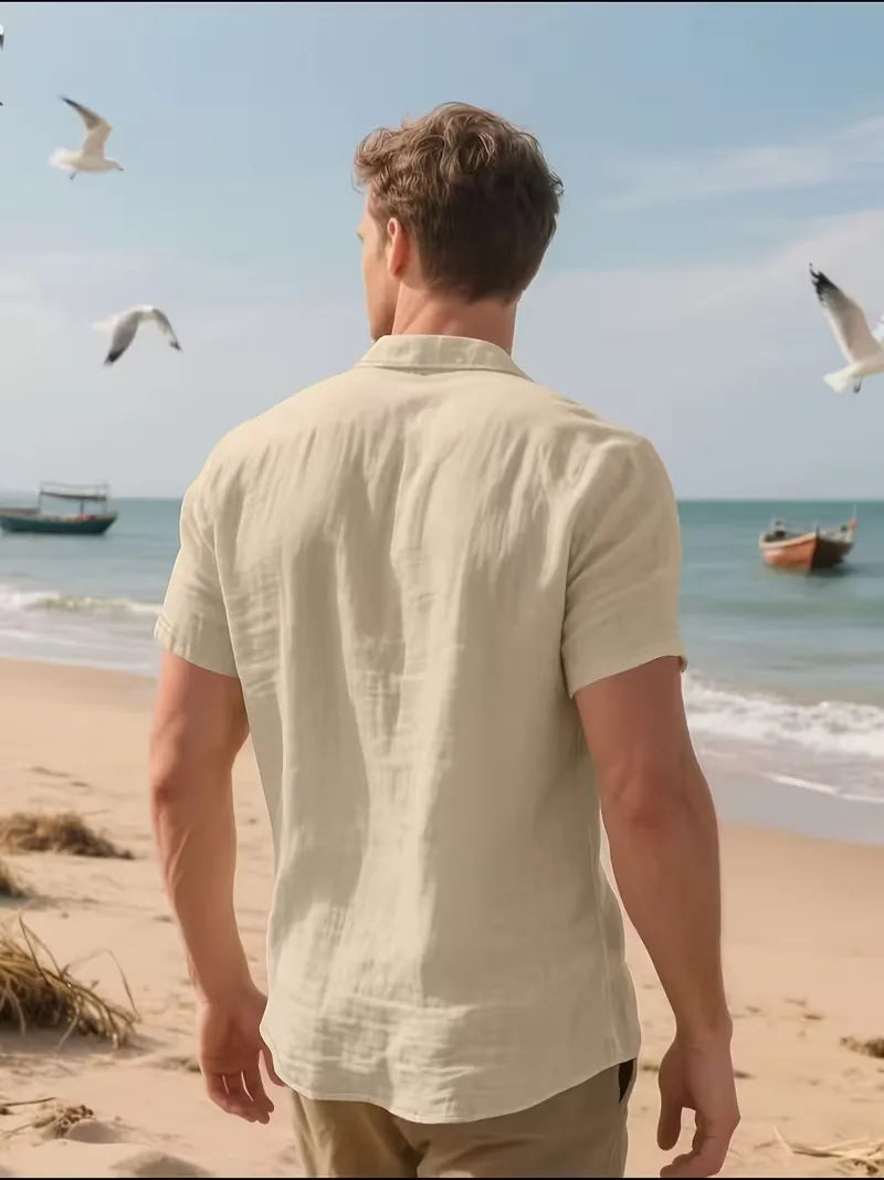 Chemise à manches courtes avec poche poitrine