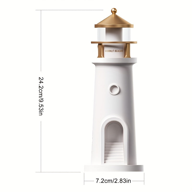 Lampada da tavolo decorativa a forma di faro con luce regolabile, per gli interni
