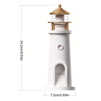 Lampada da tavolo decorativa a forma di faro con luce regolabile, per gli interni