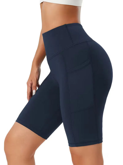 Shorts taille haute coupe slim