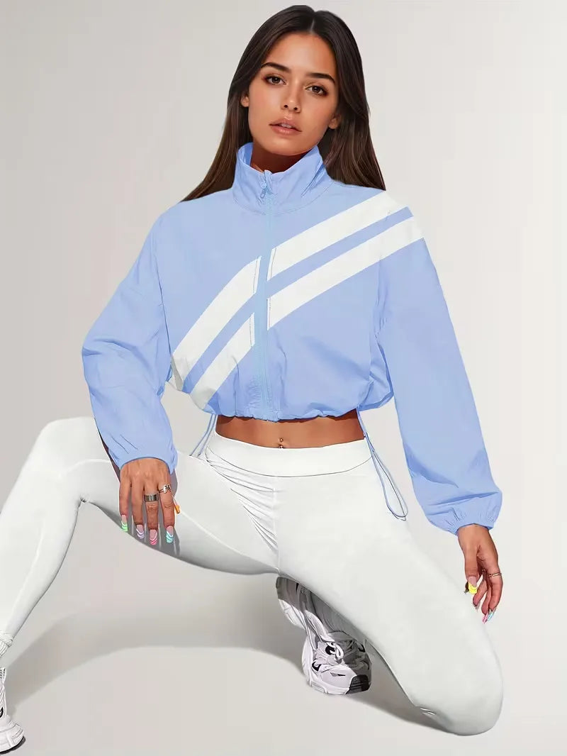 Veste de survêtement avec poignets élastiques