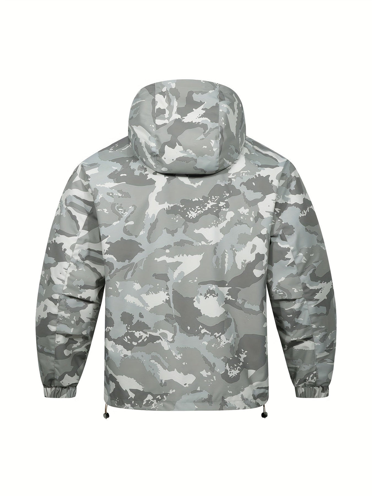 Chaqueta para hombre con estampado de camuflaje y capucha – Informal y cómoda