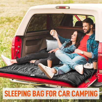 Deluxe-2-in-1-Campingschlafsack mit Kissen – perfekt für Camping und Abenteuer im Freien